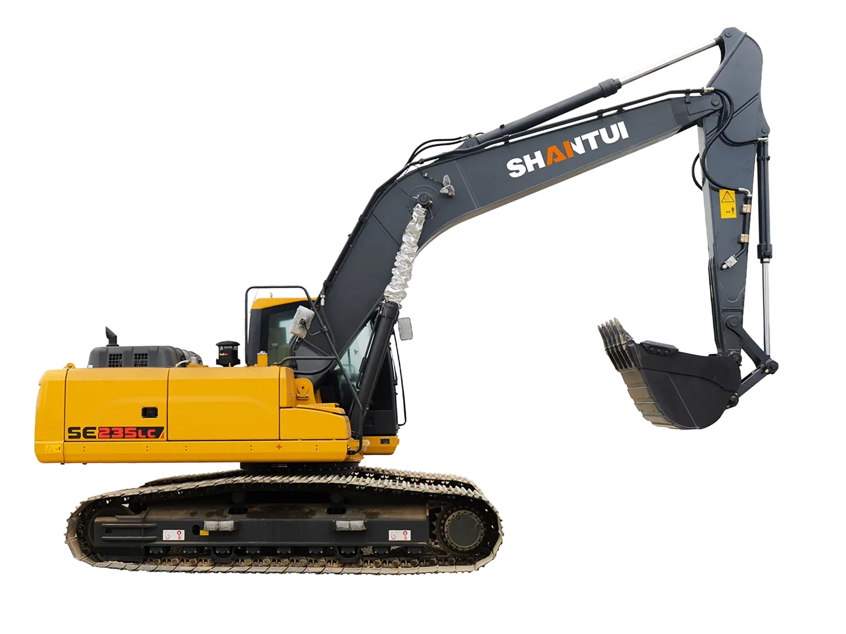Excavadora Caterpillar 320 año 2019 sobre orugas en terreno de obra